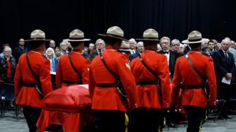 Photo number 3 from the photo gallery Prime Minister Justin Trudeau attends the memorial for Allan J. MacEachen in Antigonish, Nova Scotia