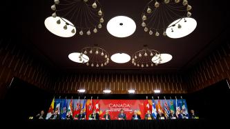 Photo number 5 from the photo gallery Prime Minister Justin Trudeau speaks with the media during a press conference following the First Ministers’ Meeting in Ottawa