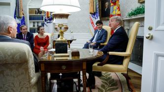 Photo number 2 from the photo gallery Prime Minister Justin Trudeau meets with the President of the United States, Donald J. Trump, in the Oval Office