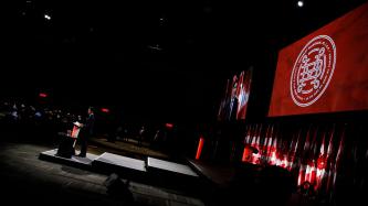 Prime Minister Justin Trudeau delivers a speech