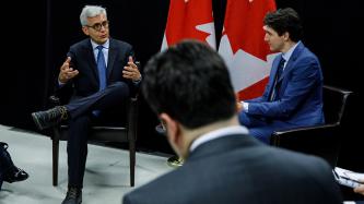 Prime Minister Justin Trudeau meets with Dr. Ulrich Spiesshofer, President and Chief Executive Officer of the ABB Group.