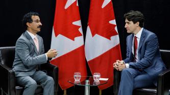 Prime Minister Justin Trudeau meets with Sultan Ahmed bin Sulayem, Chairman and CEO of DP World.
