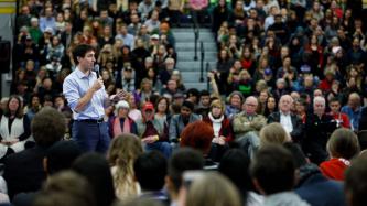 PM Trudeau addresses the audience