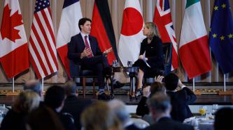 PM Trudeau addresses the audience