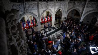 Photo numéro 10 de la galerie de photos Le premier ministre Justin Trudeau accueille le président de la France, Emmanuel Macron, au Parlement à Ottawa