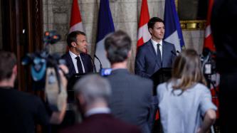 Photo numéro 13 de la galerie de photos Le premier ministre Justin Trudeau accueille le président de la France, Emmanuel Macron, au Parlement à Ottawa