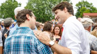 Photo number 6 from the photo gallery Prime Minister Justin Trudeau, Sophie and the kids celebrate St. Jean Baptiste in Valleyfield