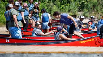 Photo number 2 from the photo gallery Prime Minister Justin Trudeau visits Tim Horton’s Memorial Camp in Parry Sound, Ontario