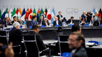 Le PM Trudeau et les dirigeants mondiaux lors du Sommet du G20