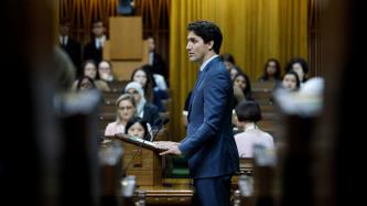 PM Trudeau speaks in the House of Commons