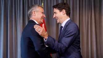 Prime Minister Justin Trudeau meets with NATO Secretary General Jens ...