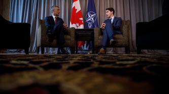 Prime Minister Justin Trudeau meets with NATO Secretary General Jens ...