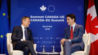 Le PM Trudeau rencontre Donald Tusk