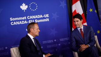 Le PM Trudeau rencontre Donald Tusk