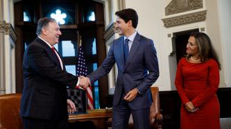 Prime Minister Trudeau and Minister Freeland meet with the U.S. Secretary of State Mike Pompeo