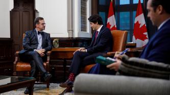 Le PM Trudeau rencontre Yves-François Blanchet
