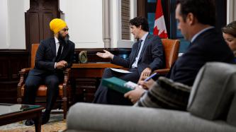 Le PM Trudeau rencontre Jagmeet Singh