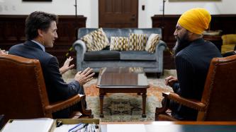 Le PM Trudeau rencontre Jagmeet Singh