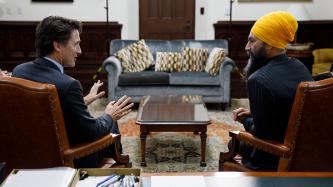 PM Trudeau meets with Jagmeet Singh