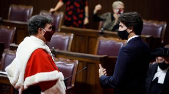 PM Trudeau speaks with Chief Justice Richard Wagner