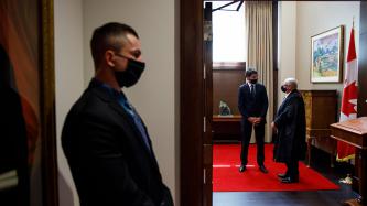 PM Trudeau speaks with Speaker Furey