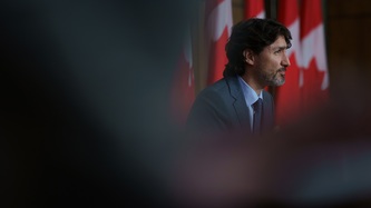 Vue du PM Trudeau