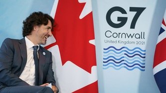View of PM Trudeau at G7