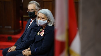 A view of the Governor General and her husband Whit Fraser