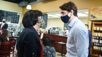 PM Trudeau speaks with Minister Petitpas-Taylor
