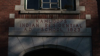 Arcade du pensionnat indien de Kamloops 1923
