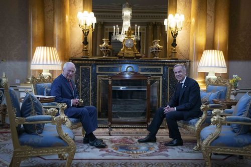 Prime Minister Mark Carney has an audience with His Majesty King Charles III at Buckingham Palace.