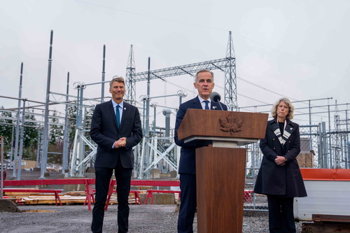 Prime Minister Mark Carney delivers remarks to announce the second tranche of nation-building projects referred to the Maj...