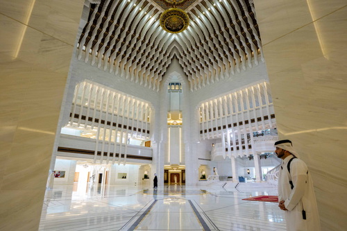 Vue intérieure du Diwan Amiri lors de la visite officielle du premier ministre Mark Carney.